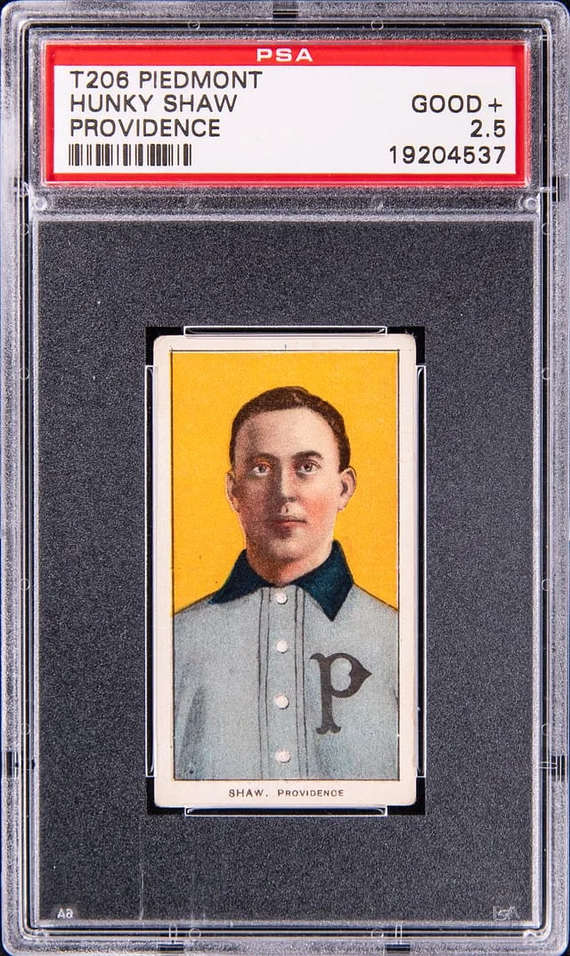 1909-11 T206 Hunky Shaw, Providence - Piedmont White Border #no-number card image