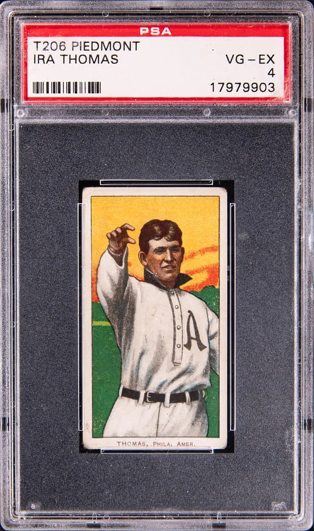 1909-11 T206 Ira Thomas - Piedmont White Border #no-number card image