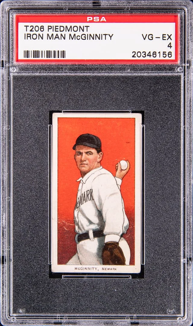 1909-11 T206 Iron Man McGinnity - Piedmont White Border #no-number card image