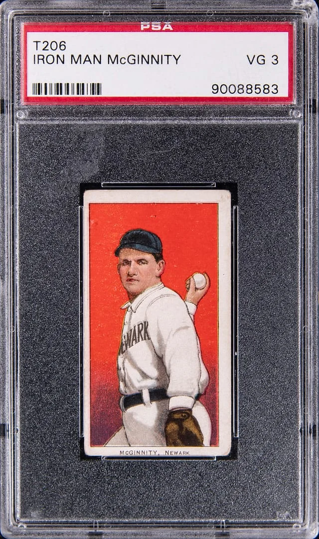 1909-11 T206 Iron Man McGinnity - Sovereign/350 White Border #no-number card image