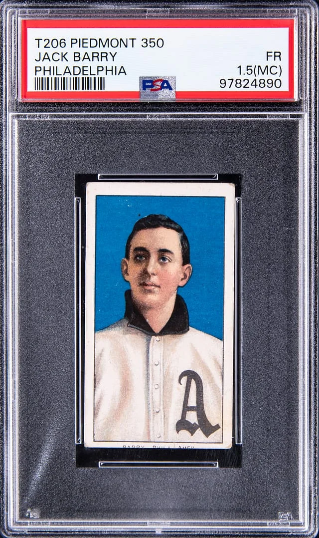 1909-11 T206 Jack Barry, Philadelphia White Border #no-number card image