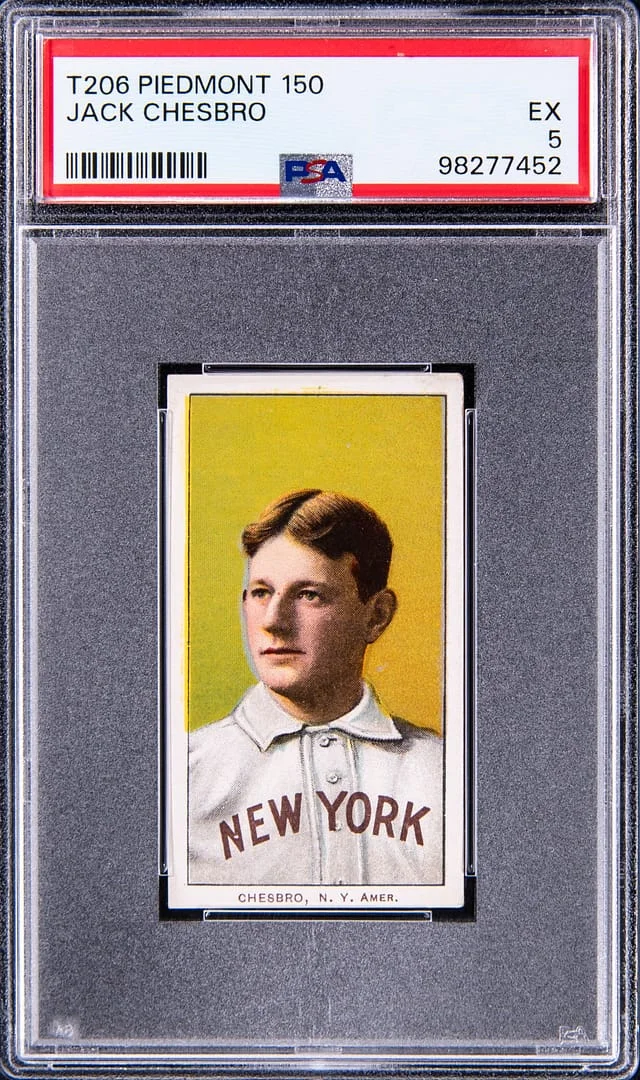 1909-11 T206 Jack Chesbro - Piedmont 150 White Border #no-number card image