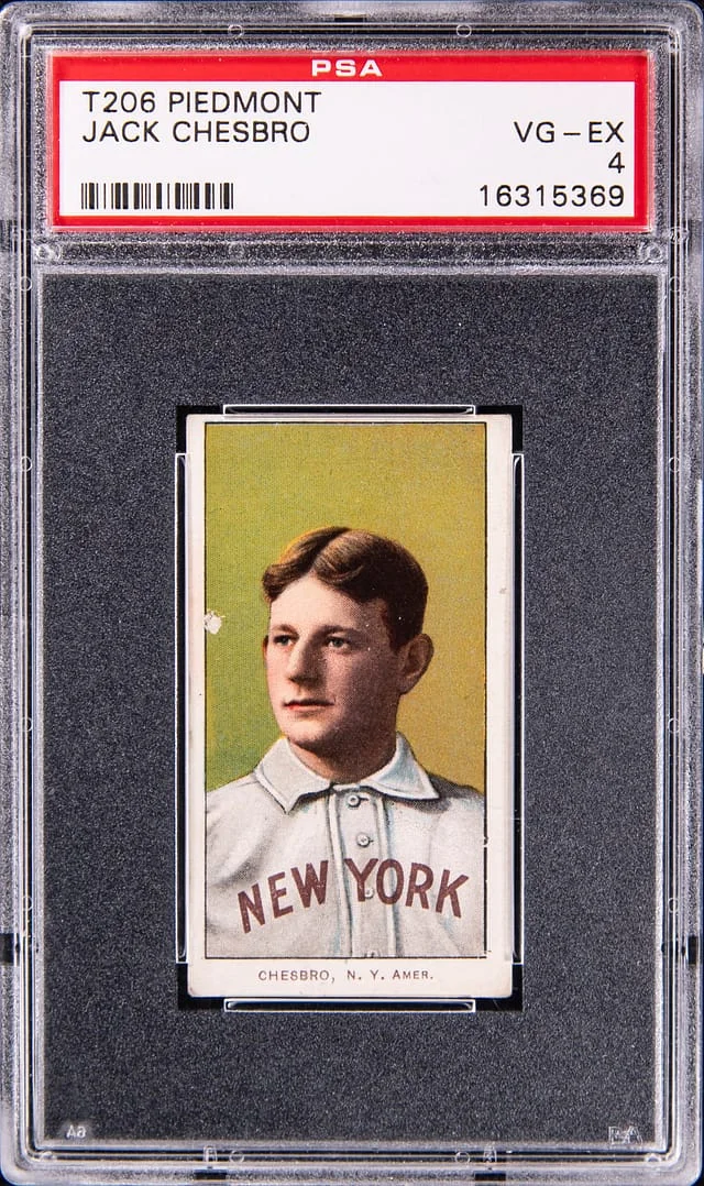 1909-11 T206 Jack Chesbro - Piedmont White Border #no-number card image