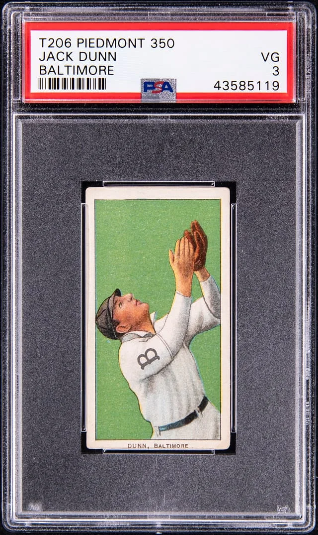 1909-11 T206 Jack Dunn, Baltimore - Piedmont 350 White Border #no-number card image