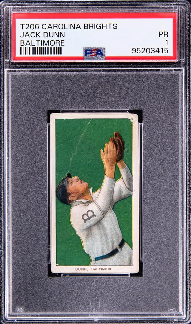 1909-11 T206 Jack Dunn - Carolina Brights Back White Border #no-number card image