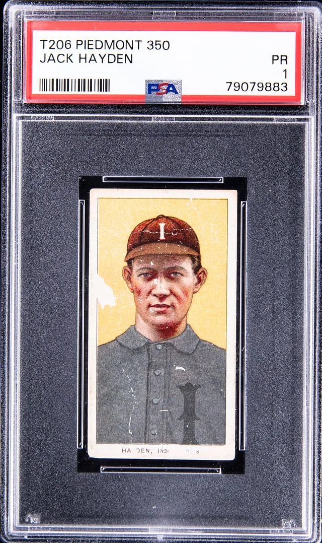 1909-11 T206 Jack Hayden, Indianapolis White Border #no-number card image