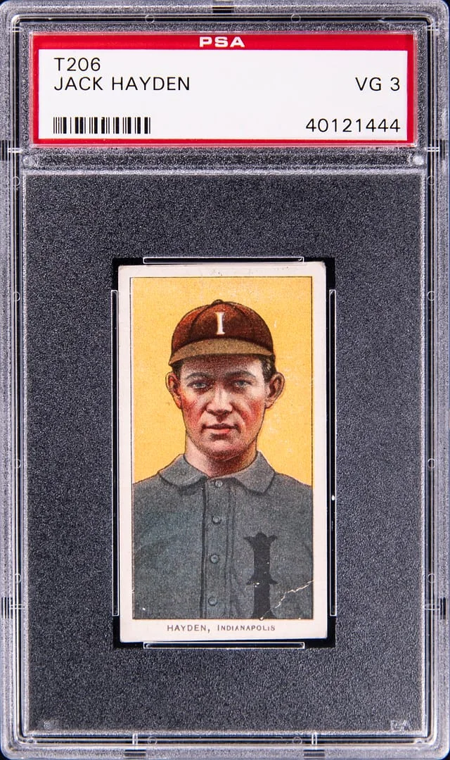 1909-11 T206 Jack Hayden White Border #no-number card image