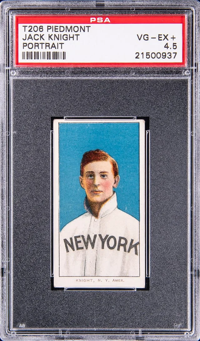 1909-11 T206 Jack Knight, Portrait - Piedmont White Border #no-number card image