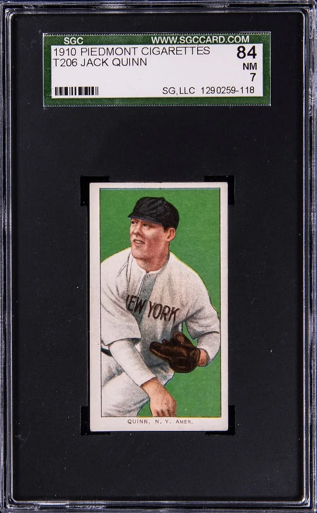 1909-11 T206 Jack Quinn White Border #no-number card image