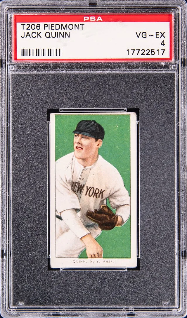 1909-11 T206 Jack Quinn - Piedmont White Border #no-number card image