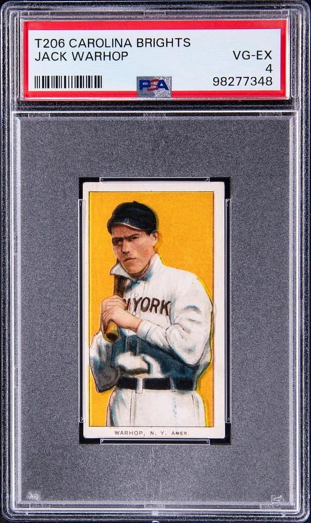 1909-11 T206 Jack Warhop - Carolina Brights Back White Border #no-number card image