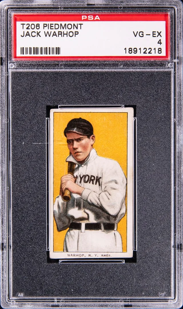 1909-11 T206 Jack Warhop - Piedmont White Border #no-number card image