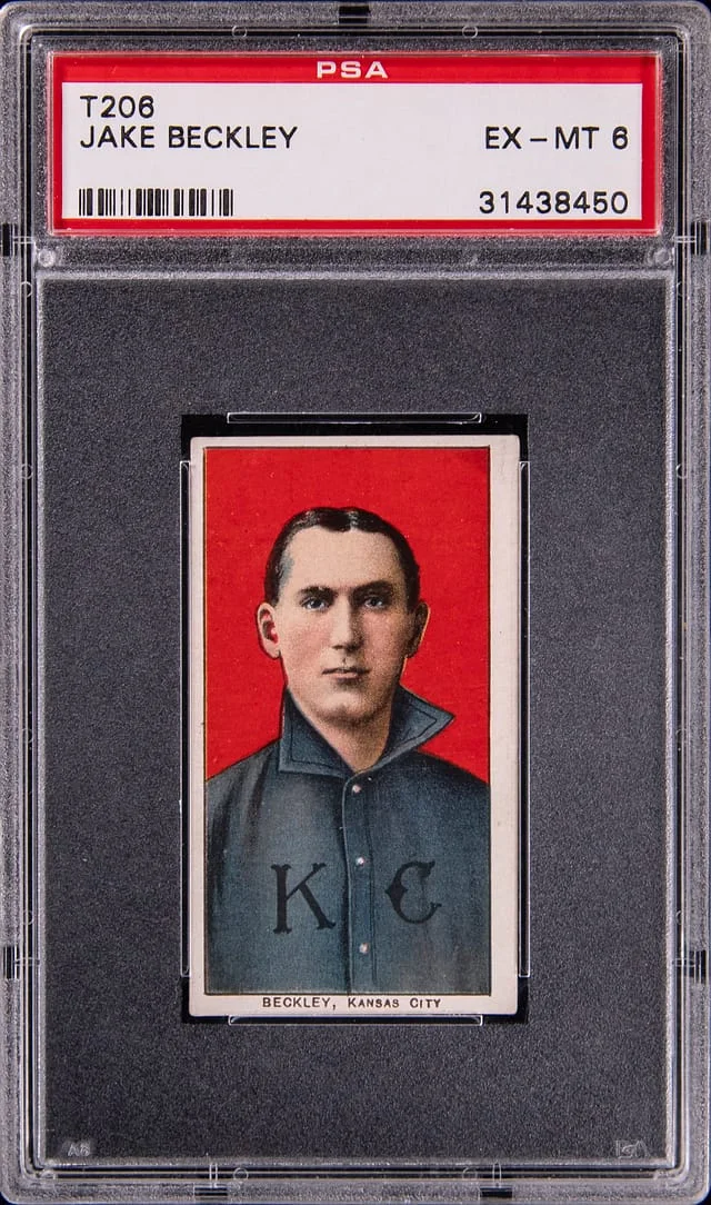 1909-11 T206 Jake Beckley White Border #no-number card image