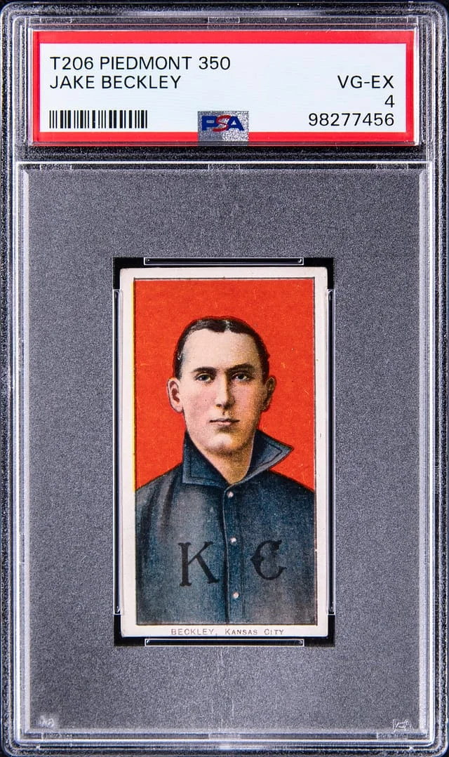1909-11 T206 Jake Beckley - Piedmont 350 White Border #no-number card image
