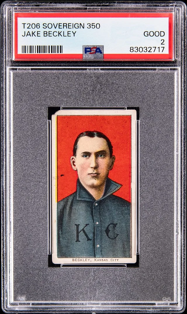 1909-11 T206 Jake Beckley - Sovereign/350 White Border #no-number card image