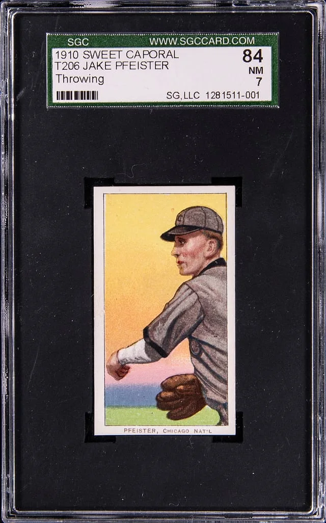 1909-11 T206 Jake Pfeister White Border #no-number card image