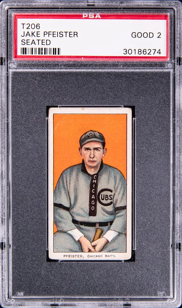 1909-11 T206 Jake Pfeister, Seated White Border #no-number card image