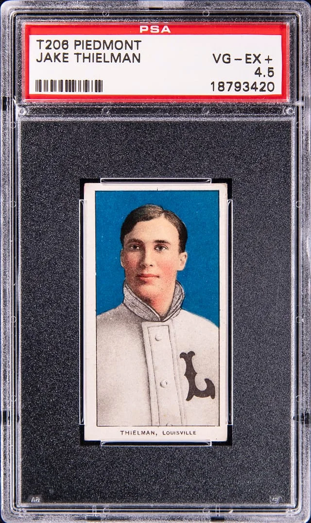 1909-11 T206 Jake Thielman - Piedmont White Border #no-number card image