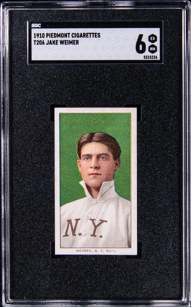 1909-11 T206 Jake Weimer White Border #no-number card image