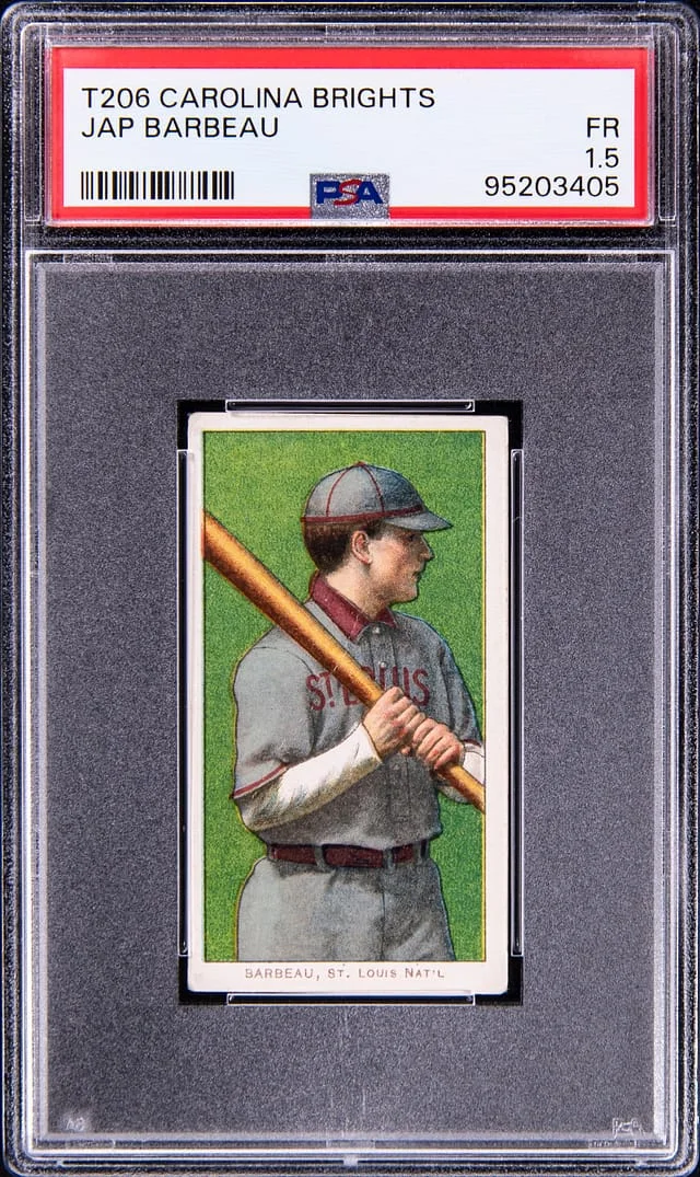 1909-11 T206 Jap Barbeau - Scarce Carolina Brights Back White Border #no-number card image
