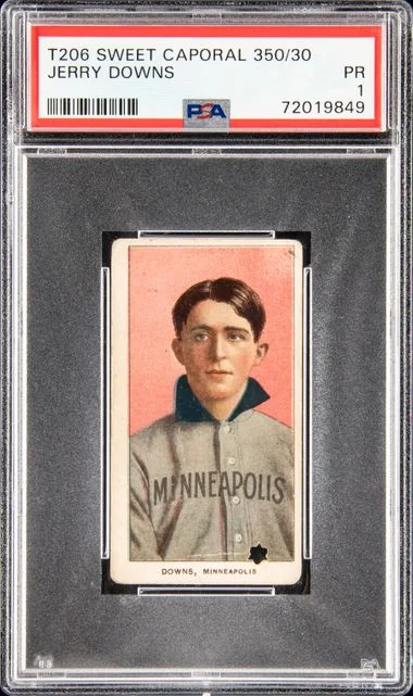 1909-11 T206 Jerry Downs White Border #no-number card image