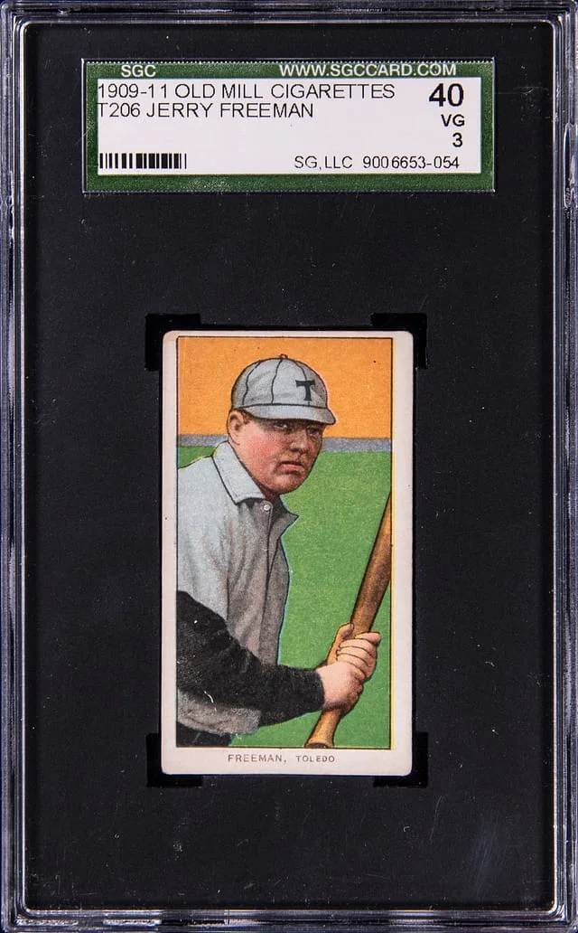 1909-11 T206 Jerry Freeman White Border #no-number card image