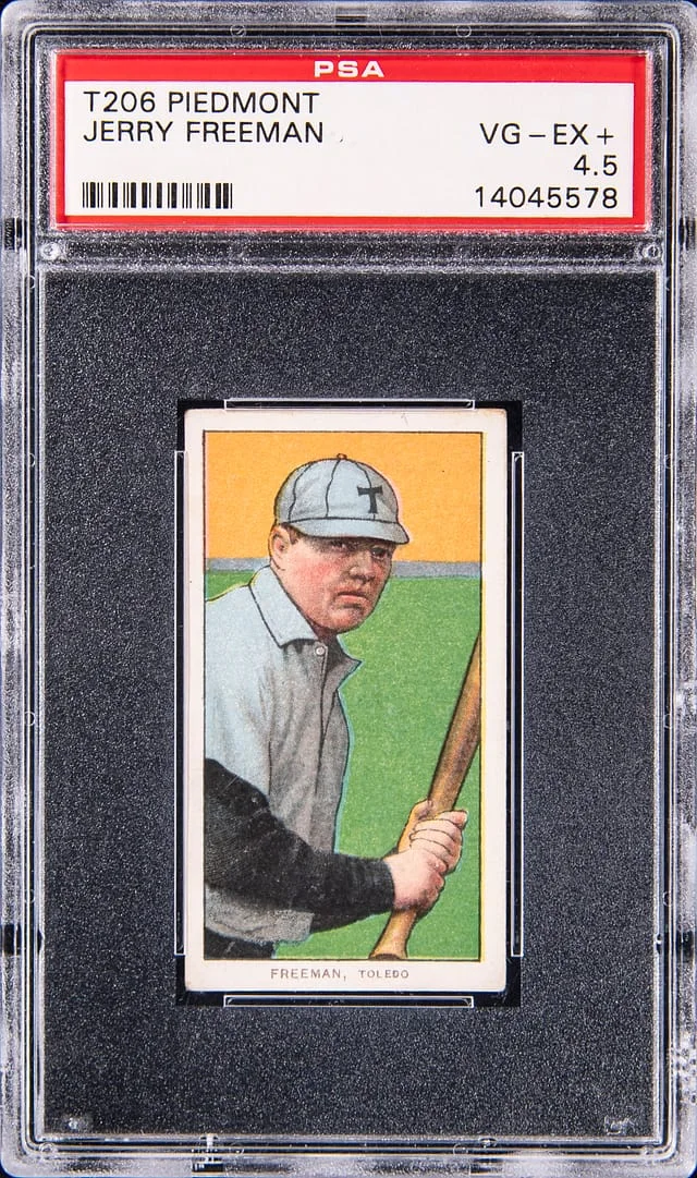 1909-11 T206 Jerry Freeman - Piedmont White Border #no-number card image