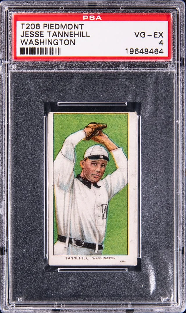 1909-11 T206 Jesse Tannehill, Washington - Piedmont White Border #no-number card image