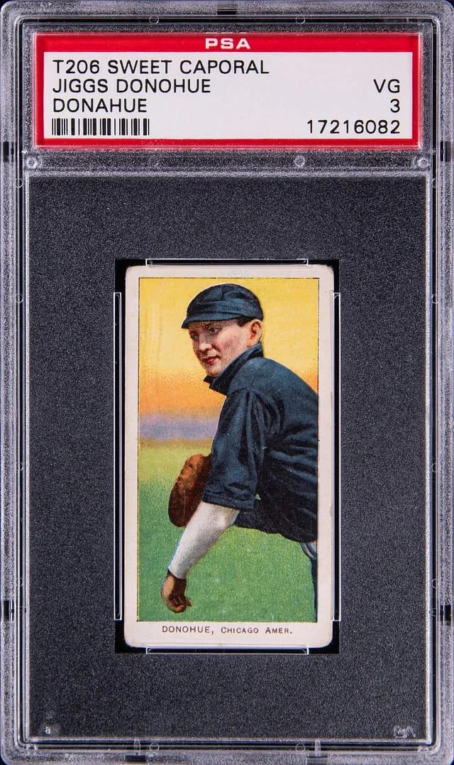 1909-11 T206 Jiggs Donohue (Donahue) White Border #no-number card image