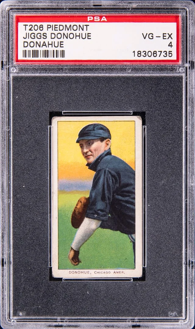 1909-11 T206 Jiggs Donohue, Donohue - Piedmont White Border #no-number card image
