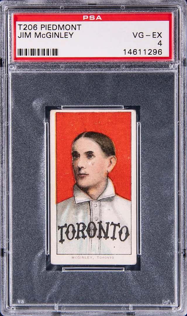 1909-11 T206 Jim McGinley Piedmont #NNO card image