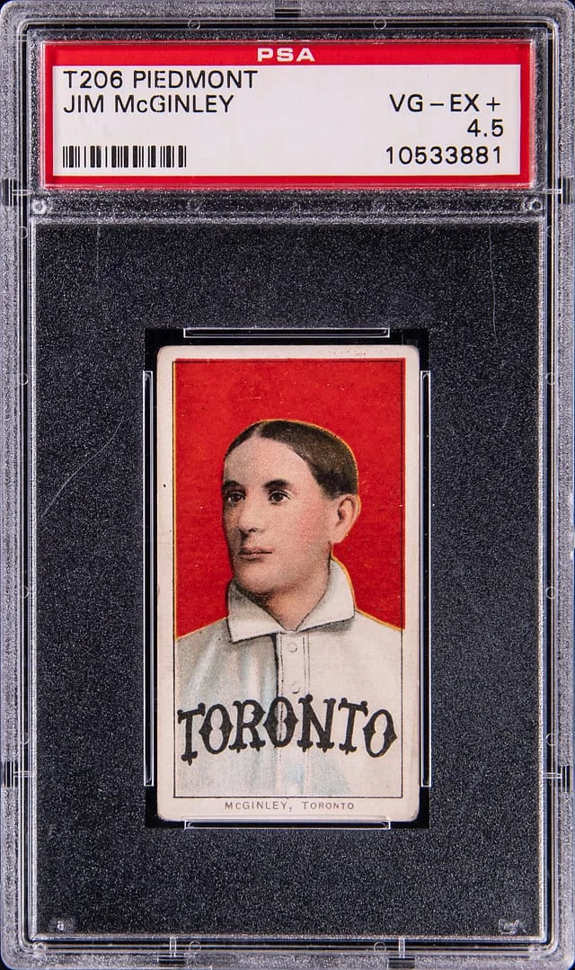 1909-11 T206 Jim McGinley White Border #no-number card image