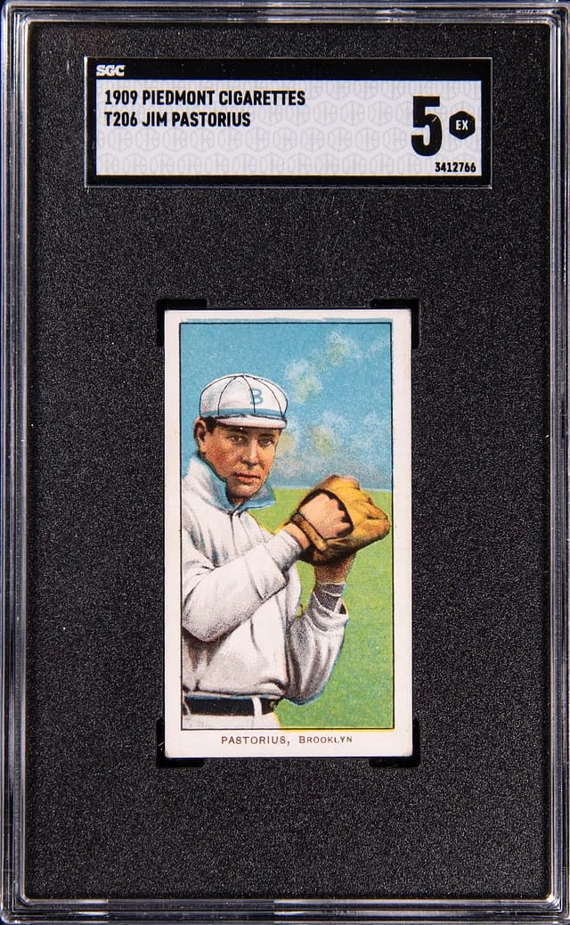 1909-11 T206 Jim Pastorius - Piedmont White Border #no-number card image