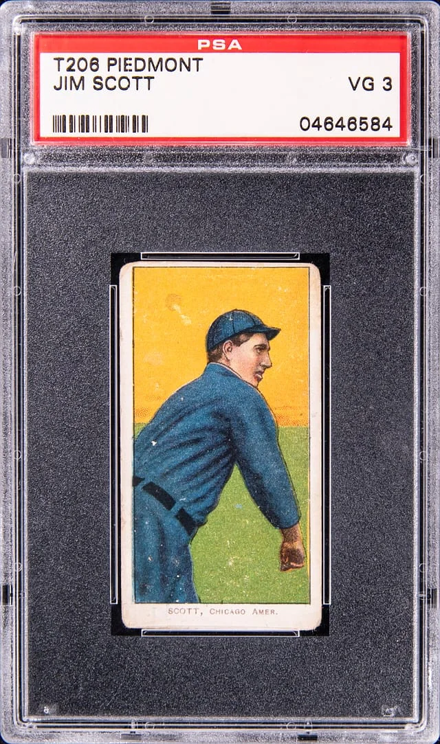 1909-11 T206 Jim Scott - Piedmont White Border #no-number card image