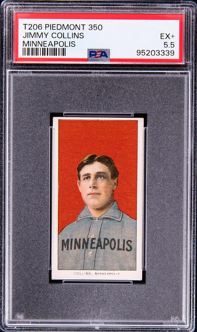 1909-11 T206 Jimmy Collins, Minneapolis White Border #no-number card image