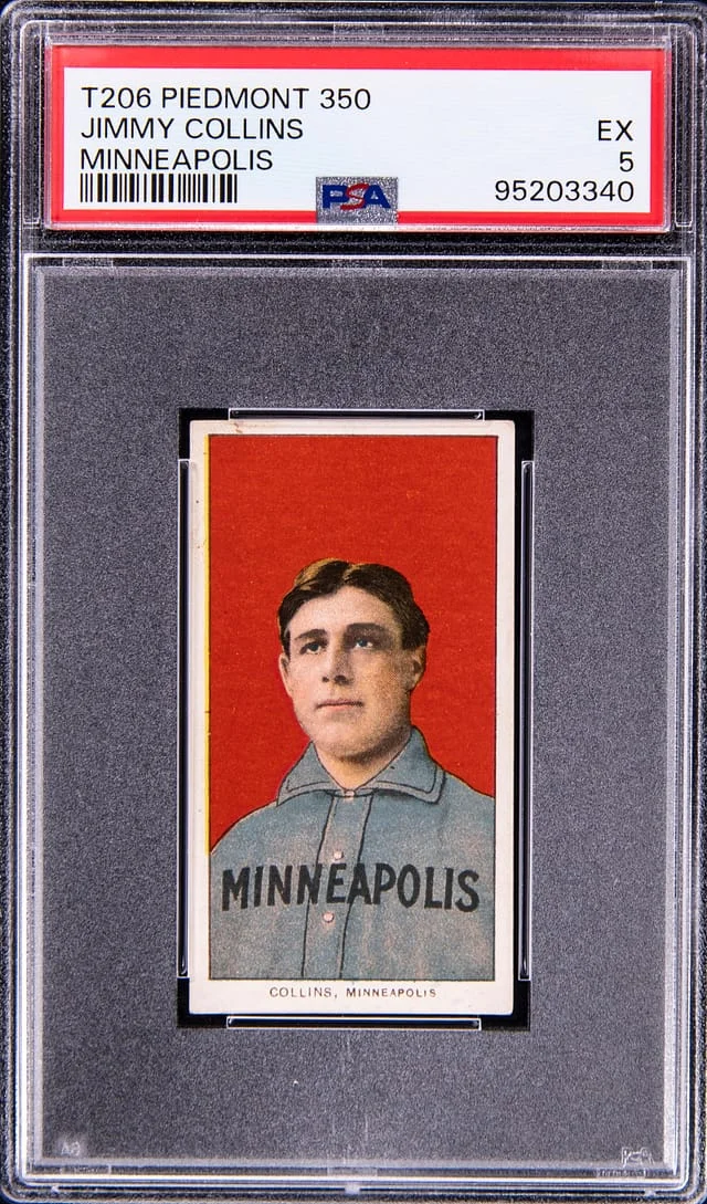 1909-11 T206 Jimmy Collins, Minneapolis - Piedmont 350/25 White Border #no-number card image
