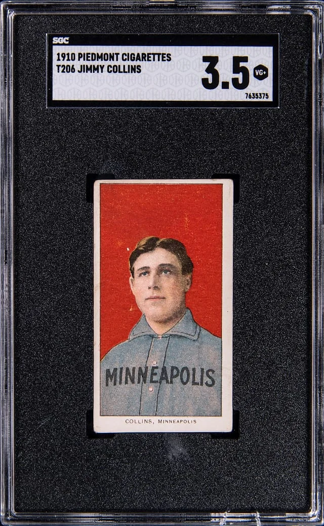 1909-11 T206 Jimmy Collins - Piedmont White Border #no-number card image