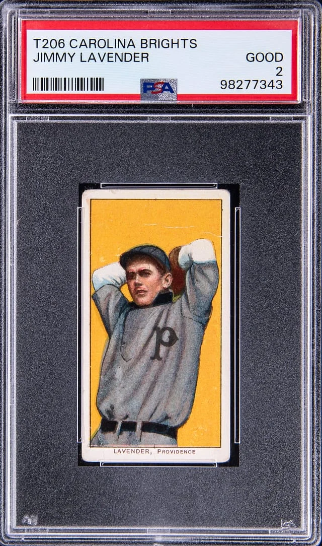 1909-11 T206 Jimmy Lavender - Scarce Carolina Brights Back White Border #no-number card image