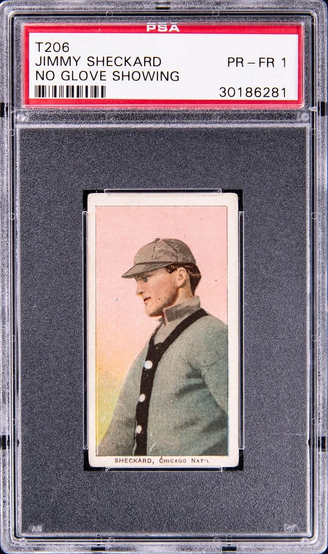 1909-11 T206 Jimmy Sheckard, No Glove Showing White Border #no-number card image