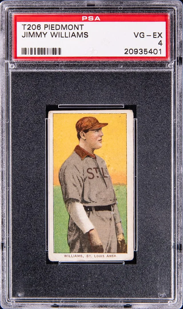 1909-11 T206 Jimmy Williams - Piedmont White Border #no-number card image