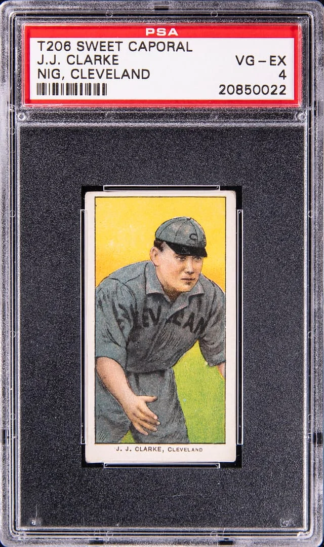 1909-11 T206 J.J. Clarke, Cleveland - Sweet Caporal White Border #no-number card image