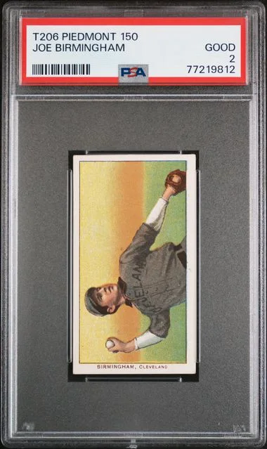 1909-11 T206 Joe Birmingham Piedmont #150 card image