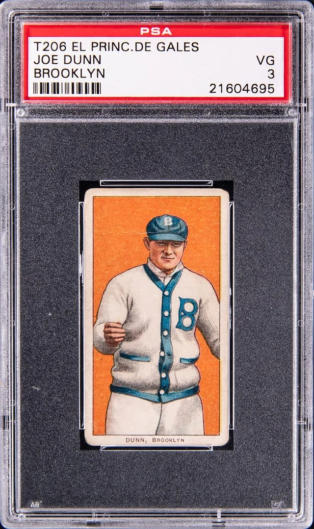 1909-11 T206 Joe Dunn, Brooklyn - El Principe De Gales White Border #no-number card image