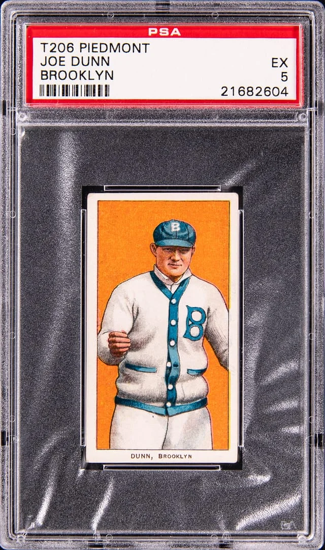 1909-11 T206 Joe Dunn, Brooklyn - Piedmont White Border #no-number card image