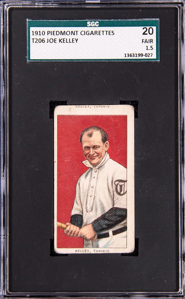 1909-11 T206 Joe Kelley, Double Name Oddity - Piedmont/350 White Border #no-number card image