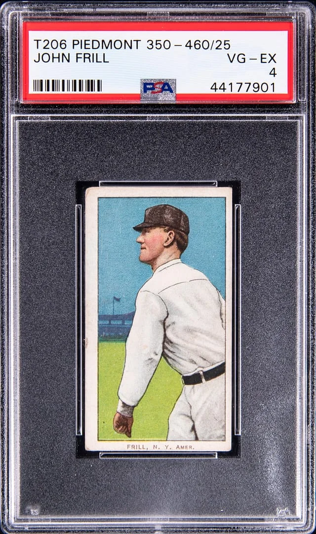 1909-11 T206 John Frill Piedmont 350-460/25 #NNO card image