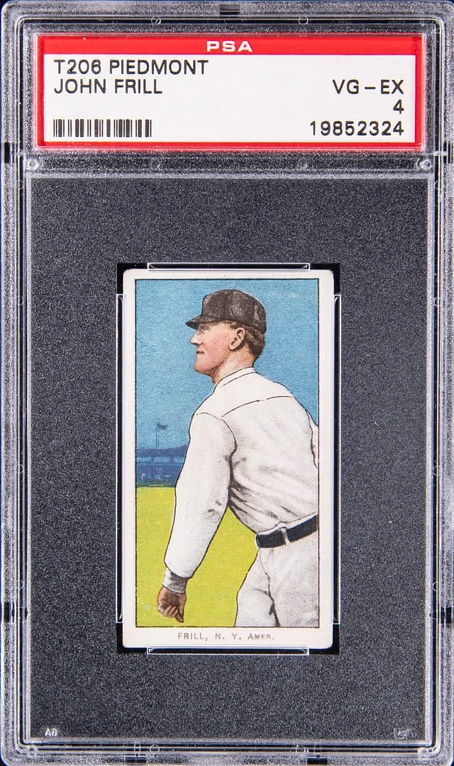 1909-11 T206 John Frill - Piedmont White Border #no-number card image