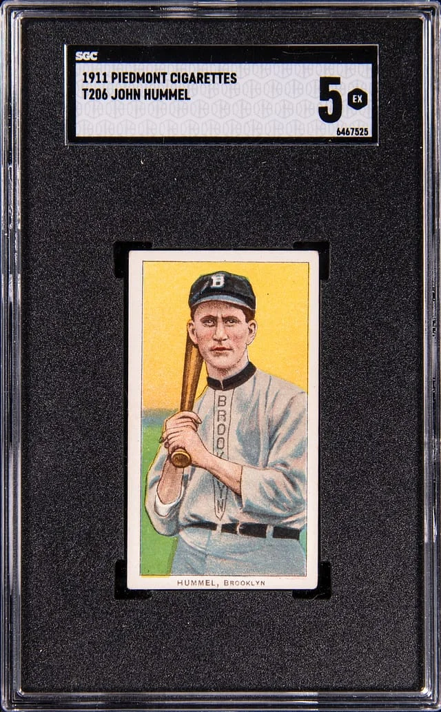1909-11 T206 John Hummel - Piedmont White Border #no-number card image