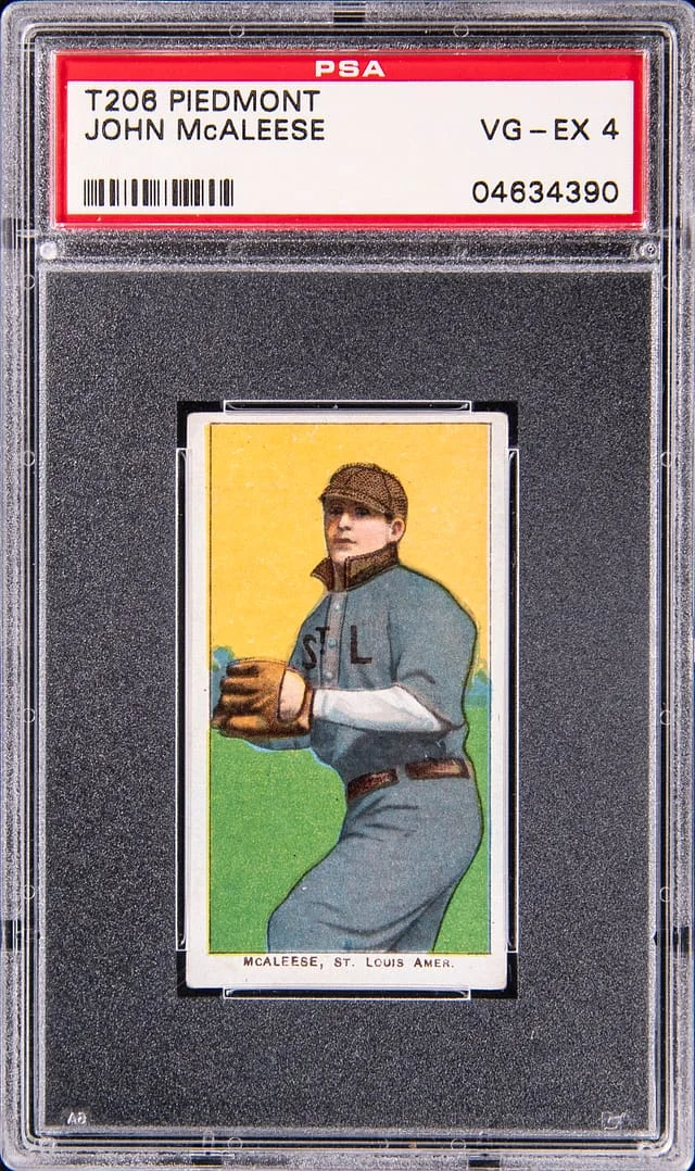 1909-11 T206 John McAleese - Piedmont White Border #no-number card image