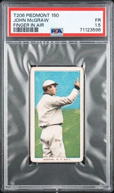 1909-11 T206 John McGraw, Finger In Air White Border #no-number card image